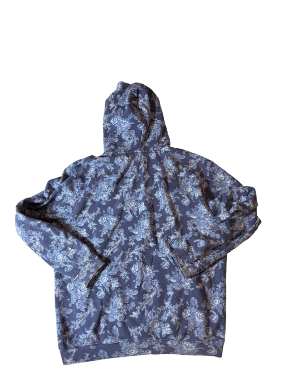Gap x LoveShackFancy Women’s Large Blue Floral Sherpa Hoodie Cottagecore
